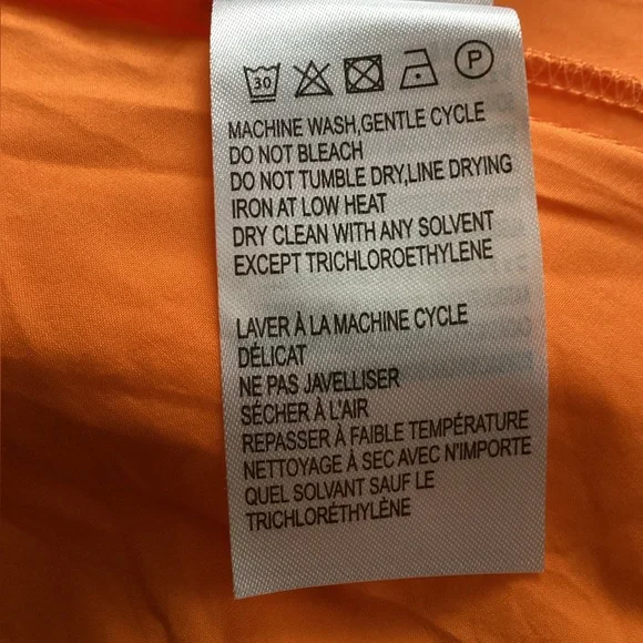 FARM Rio Bicolor Sleeveless Organic Cotton Midi Dress Orange Guava - Picture 11 of 14